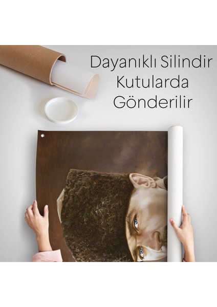 Kalpaklı Mustafa Kemal Atatürk Duvar Örtüsü-Halısı -6448