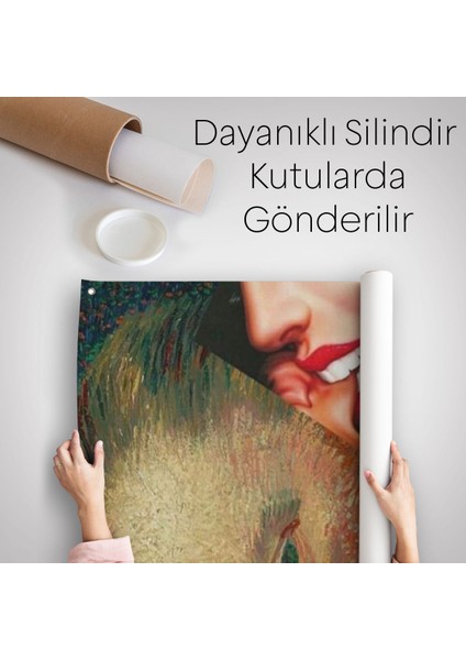 Vincent Van Gogh Kulağını Isıran Kadın Pop Art Duvar ÖRTÜSÜ-HALISI-6486