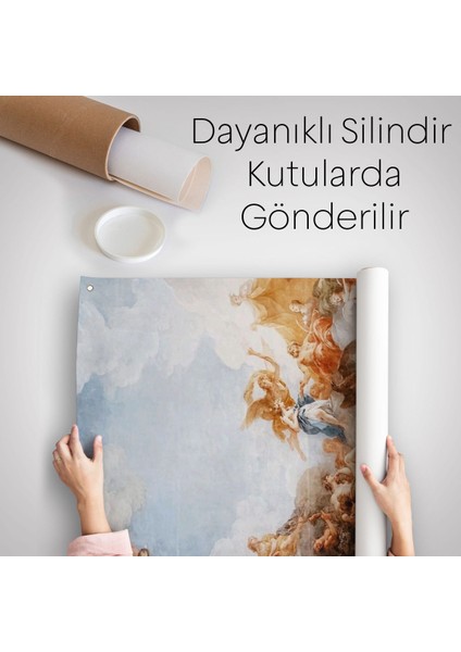 Rönesans Melekleri Dekoratif Duvar Örtüsü - HALISI-6229