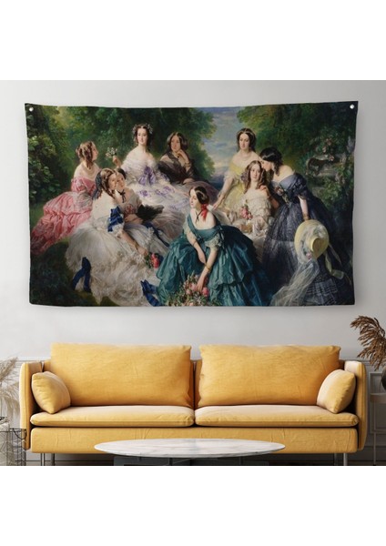 Imparatoriçe Eugenie ve Leydileri Duvar Örtüsü-Halısı - The Empress EUGÉNIE-6570