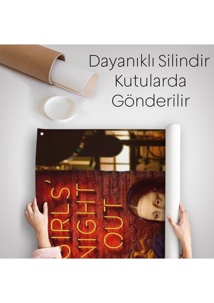 Kızlar Gecesi, Girls Night Out, Dekoratif Duvar Örtüsü - HALISI-6112 indirimleri