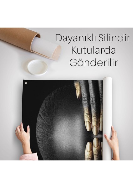 Afrikalı Kadın Duvar Sanatı, Afrikalı Kız Duvar Örtüsü - HALISI-5216