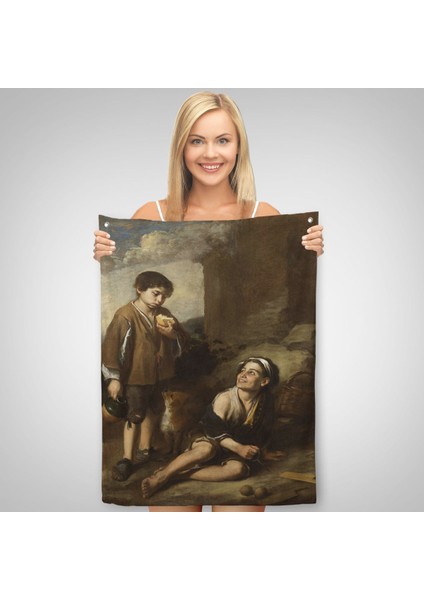 Bartolomé Esteban Murillo'nun Argolla Oyununa Davet Duvar Örtüsü - HALISI-6290