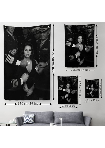 Lana Del Rey Dekoratif Duvar ÖRTÜSÜ-HALISI-6372