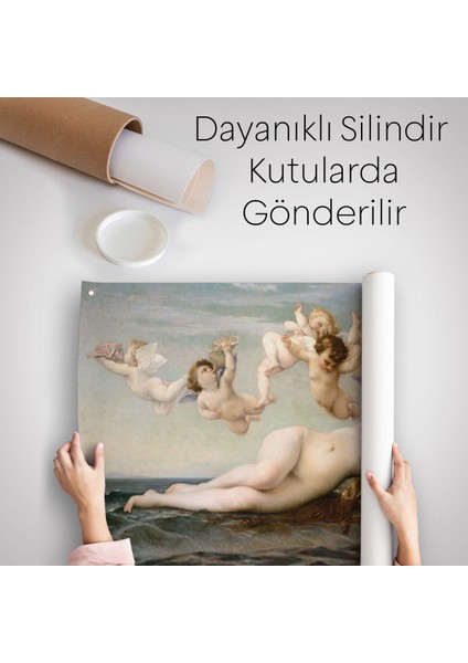 Alexandre Cabanel'in Venüsün Doğuşu Isimli Eseri Kanvas Duvar Örtüsü-Halısı, The Birth Of VENUS-5028