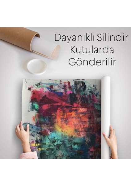 Kendi Kafasını Boyayan Adam Gerçeküstü Duvar Sanatı Duvar Örtüsü - HALISI-5263