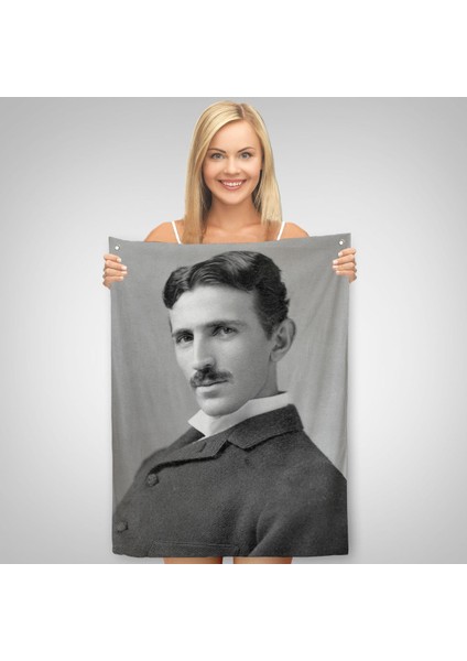 Nikola Tesla Dekoratif Duvar Örtüsü - HALISI-6172