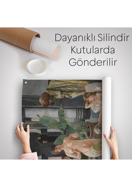 Osmanlı Kadınlar Hamamı Duvar Örtüsü-Halısı - HALISI-6054