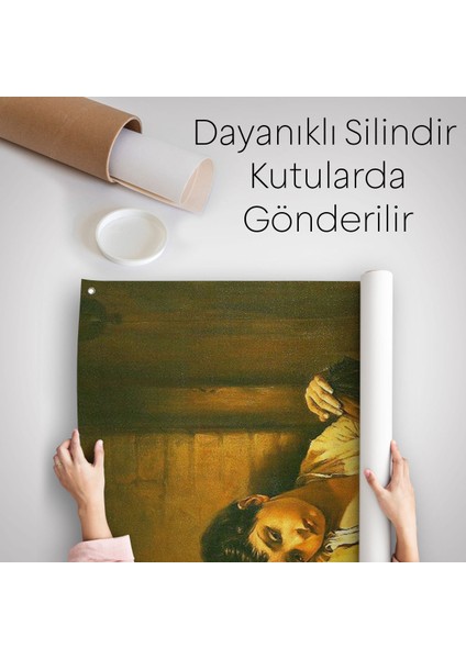 Iranlı Ressam Morteza Kartouzıan Garip Çocuk Eseri Duvar Örtüsü - HALISI-6088