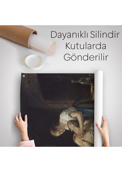 Thaddeus Yaralı Avcı (1881) Duvar Örtüsü - HALISI-6059