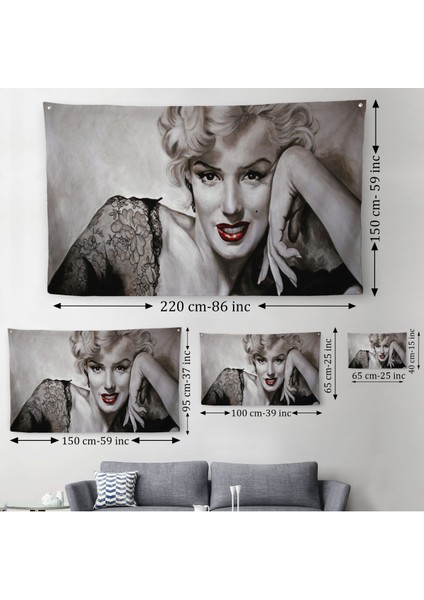 Marilyn Monroe Dekoratif Duvar ÖRTÜSÜ-HALISI-6610