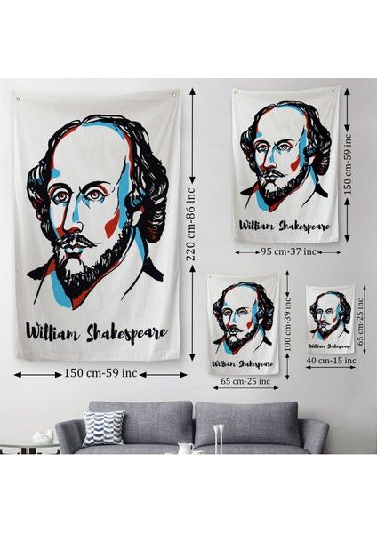 William Shakespeare Dekoratif Duvar Örtüsü - HALISI-5968