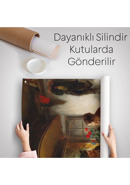 Ortaçağ Avrupası Sevgililer Duvar Örtüsü - HALISI-6103