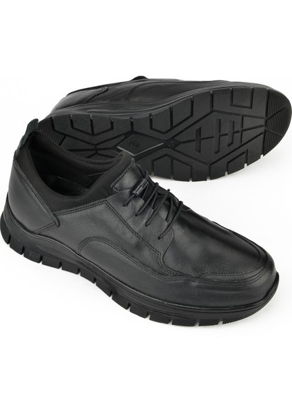 Erkek Deri Sneaker 133423Z68 Siyah