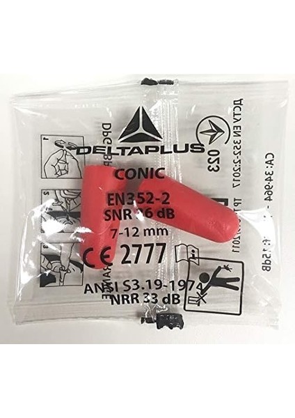 CONIC200 36DB Poliüretan Ipsiz Kulak Tıkacı (Çift Paketli)-30 Çift