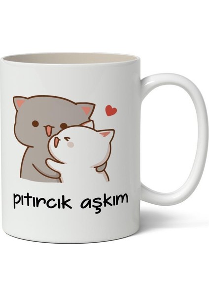 Pıtırcık Aşkım Baskılı Kupa Bardak Baskılı Kahve Kupa Bardak