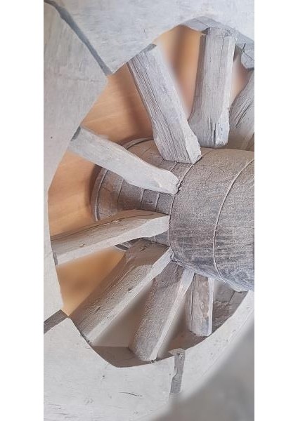 Hobi Dekoratif At ve Öküz Arabası Tekeri Bahçe Aksesuarı Ahşap Model El Yapım modelleri