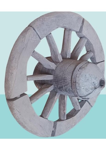 Hobi Dekoratif At ve Öküz Arabası Tekeri Bahçe Aksesuarı Ahşap Model El Yapım fırsatları