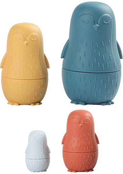 Yerleştirme Bebekleri Oyuncak Rus Matryoshka Doll Çocuklar Için Bina Okul Öncesi Mavi (Yurt Dışından)