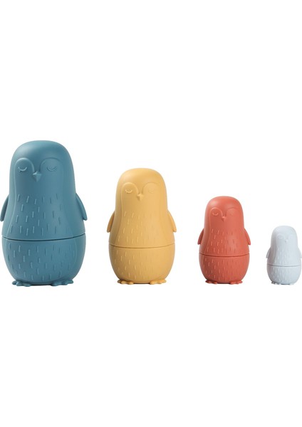 Yerleştirme Bebekleri Oyuncak Rus Matryoshka Doll Çocuklar Için Bina Okul Öncesi Mavi (Yurt Dışından)