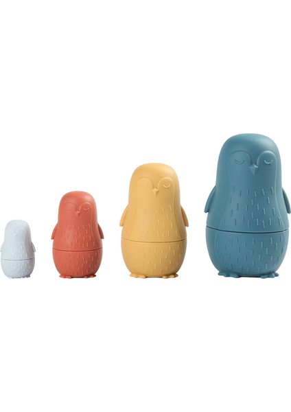 Yerleştirme Bebekleri Oyuncak Rus Matryoshka Doll Çocuklar Için Bina Okul Öncesi Mavi (Yurt Dışından)