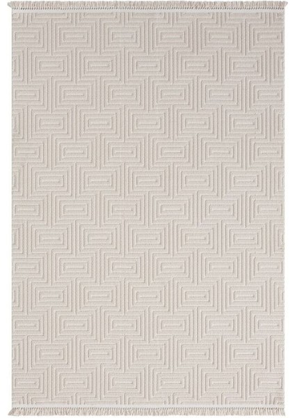 Redi Bej Hav Toz Vermez Etnik Modern Desenlere Sahip Yumuşak Tuşeli Dokuma Salon Makine Halısı