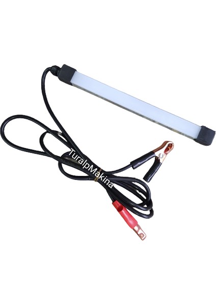 LED Isıklı 12 V Mıknatıslı Seyyar Lamba Metal Korumalı