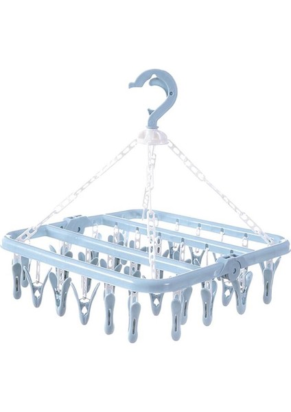 Katlanır Askısı I ve Çorap Kurutma Rafı 32 Klips , (Yurt Dışından)
