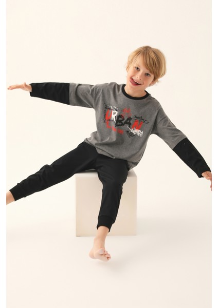 Erkek Çocuk Uzun Kollu Pijama Takımı fırsatları