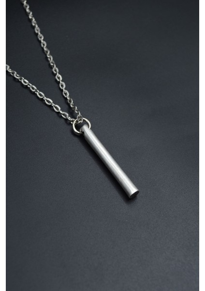 Silindir Çubuk Düz Zincir Kolye
