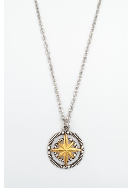 Pusula Gümüş Kaplama Unisex Düz Zincir Kolye kod 873 fiyatları