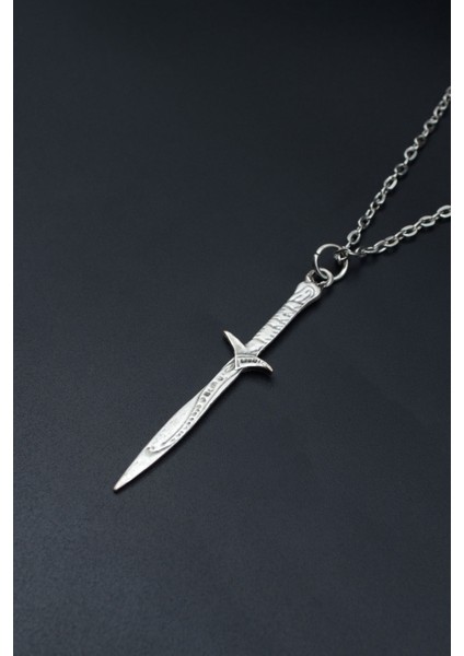 The Legend Of Zelda Kılıç Gümüş Kaplama Unisex Düz Zincir Kolye kod 743 modelleri