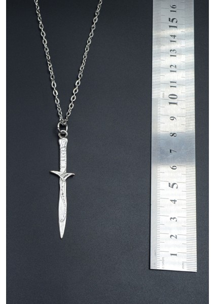 The Legend Of Zelda Kılıç Gümüş Kaplama Unisex Düz Zincir Kolye kod 743 fırsatları