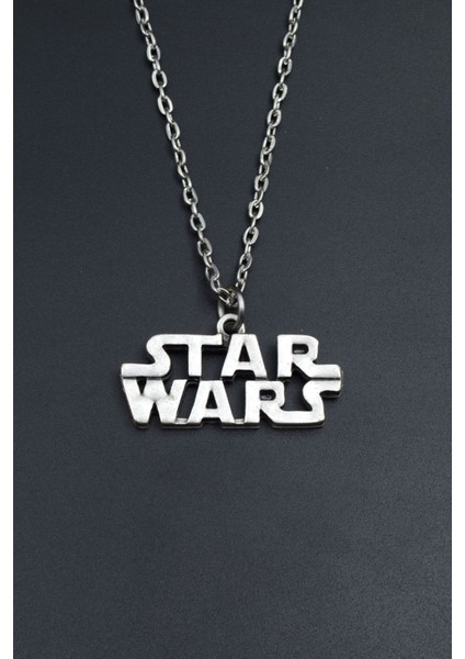 Star Wars Gümüş Kaplama Unisex Düz Zincir Kolye kod 715 fiyatları