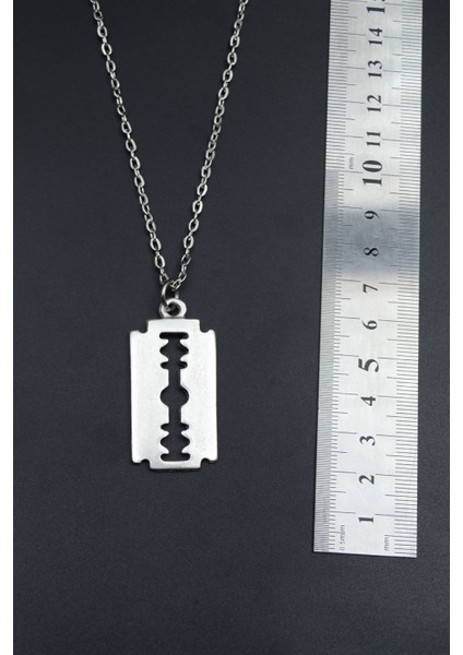 Jilet Gümüş Kaplama Unisex Düz Zincir Kolye kod 687 fırsatları