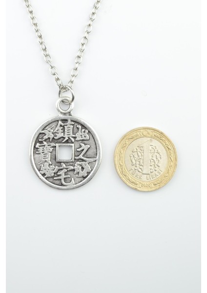 2'li Çin Aşk Sembolü - Çin Feng Shui Şans Parası Kolye Seti fiyatları