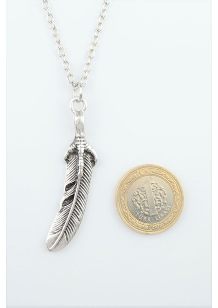Kartal Pençesi - Kuş Tüyü Düz Zincir Kolye modelleri