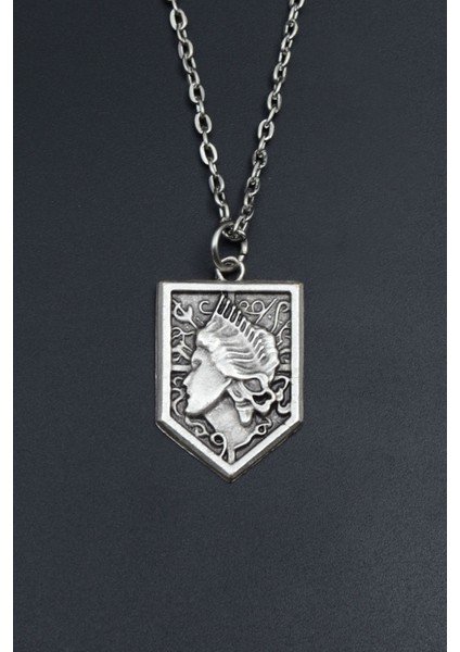 Anime Attack On Titan Sina Gümüş Kaplama Unisex Düz Zincir Kolye kod 716 fiyatları