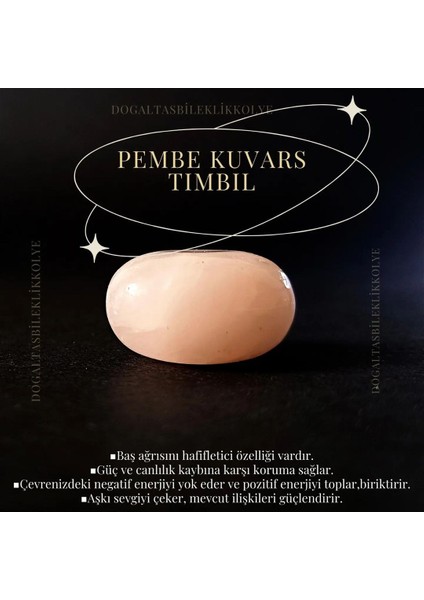 Doğal Taş-Pembe Kuvars Tımbıl