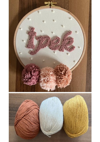 İsme Özel Bebek/Çocuk Odası Kapı Süsü 30 cm