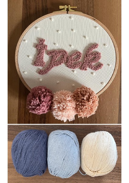 İsme Özel Bebek/Çocuk Odası Kapı Süsü 30 cm