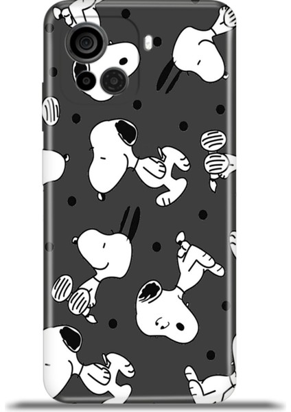 Casper Via F30 Kılıf Esnek Silikon Kamera Koruma 4K Desenli Özel Tasarım - White Dog