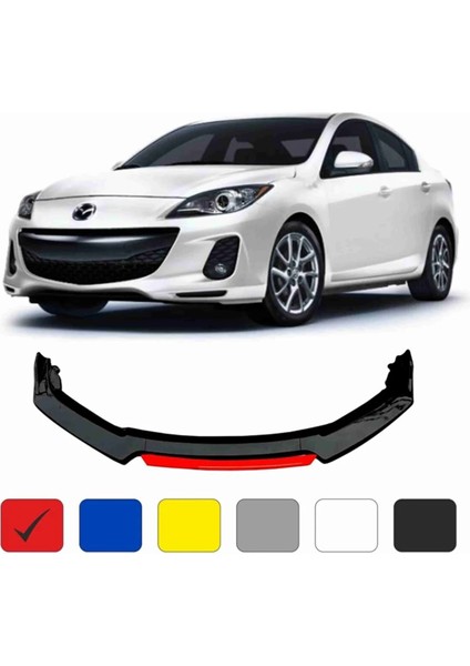 Mazda 3 Lip 4 Parça Kırmızı / Tampon Eki