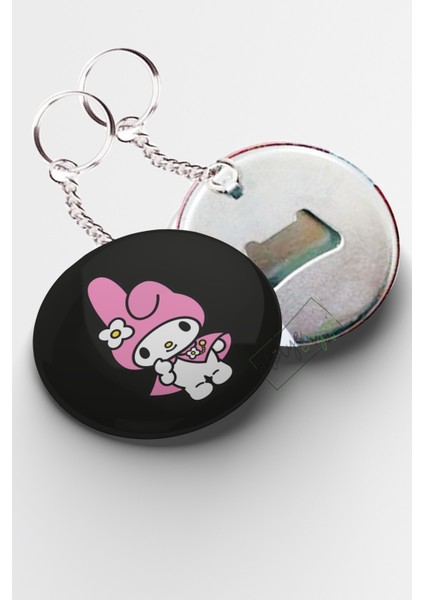 Atölye Çizgi Anime Kuromi My Melody Açacaklı Anahtarlık 58MM