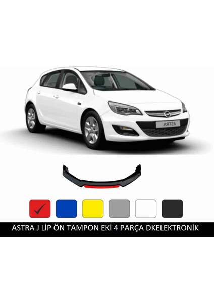 Dkelektronik Astra J Lip 4 Parça Kırmızı / Tampon Eki