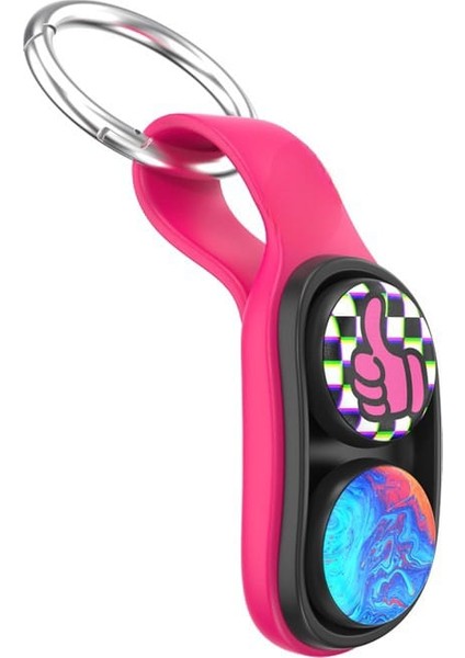 Poppuck Trick Magnet, Manyetik Oyuncak, Çanta Klipsi, Pembe Anahtarlık