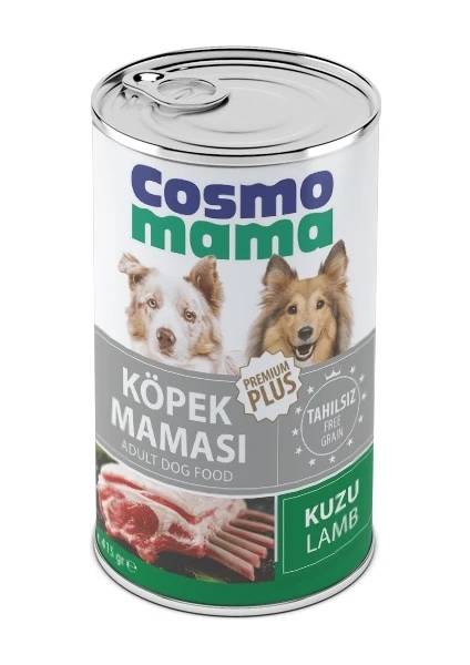 Cosmo Mama Yetişkin Kuzu Etlı Köpek Konserve Maması 24 Adet x 415 gr