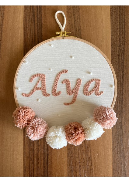 Bebek/Çocuk Odası Kapı Süsü Hastane Odası Kapı Süsü Baby Shower Punch Nakış Bebek Hediyelik 30 cm