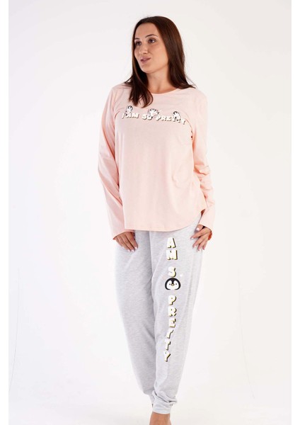 Kadın Büyük Beden Uzun Kol Pijama Takım fiyatları
