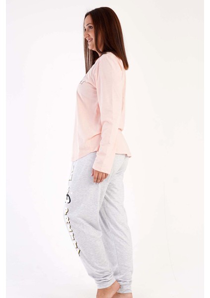 Kadın Büyük Beden Uzun Kol Pijama Takım modelleri